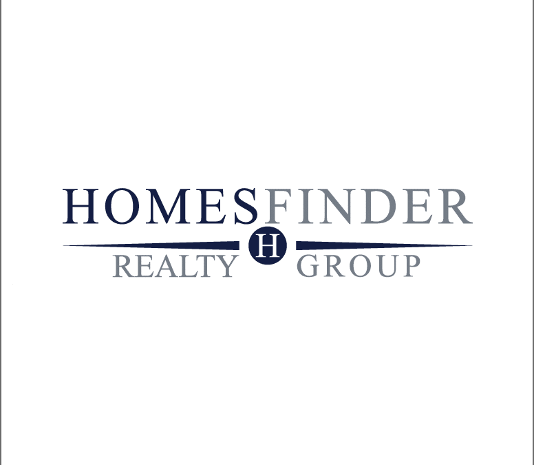 Logo for Homes Finder Realty Group with H in a dark circle, perfect for your next family vacation home search.