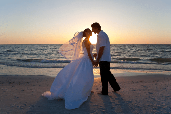 beach wedding fripp island