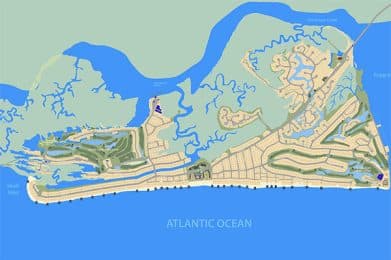 Beach Access Map - Fripp Island Stay